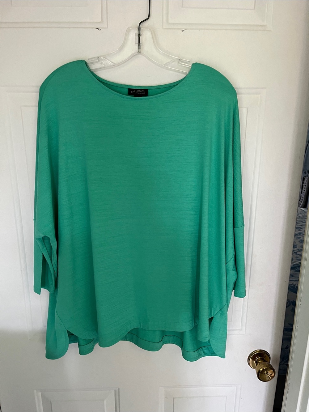 J. Jill Relaxed Draped Tunic in Teal Green